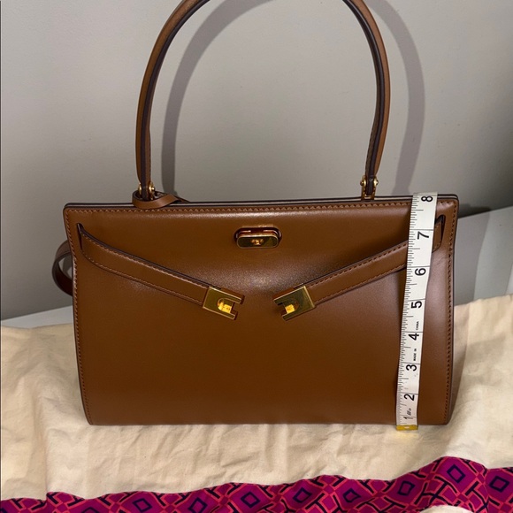 Tory Burch Brown & GoldLee Radzwill Satchel - Picture 10 of 10